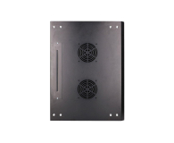 Extralink Szafka wisząca rack 4U 600x450 czarna szklane drzwi EX.2886 - 484910 - zdjęcie 9